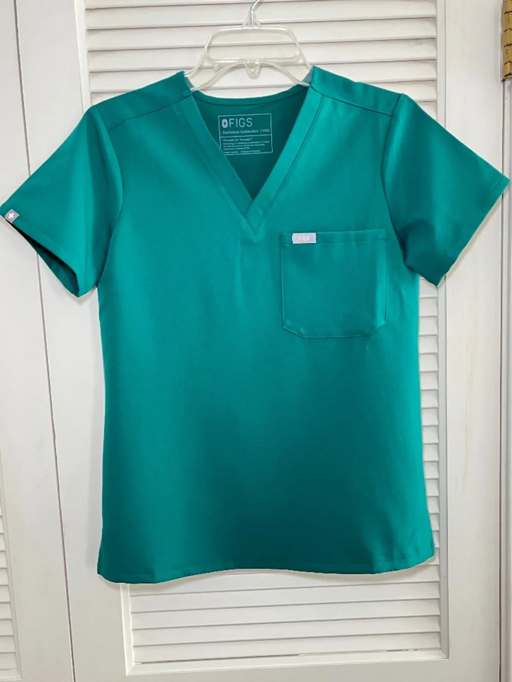 Figs Hunter Green (#5295) Catarina Scrub Top Size XXS NWT - Picture 7 of 7